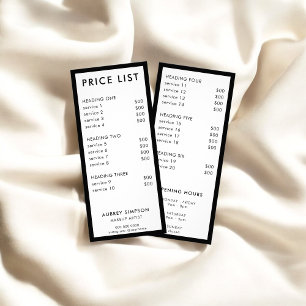 Minimalistische Racing Card Werbekarte