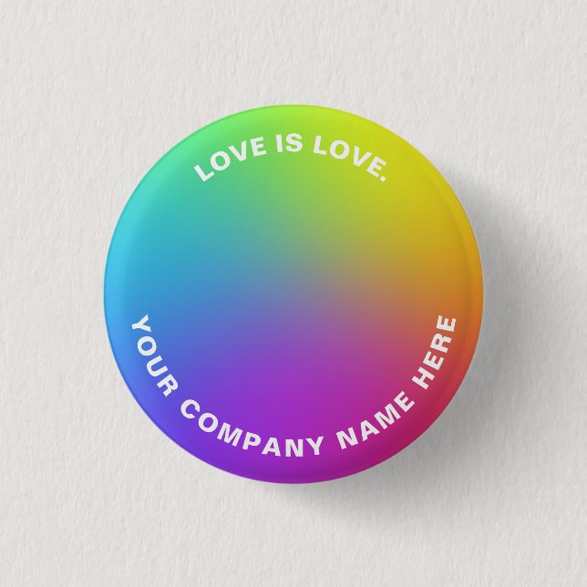 Minimalistische Rainbow-Farben für benutzerdefinie Button (Vorderseite)