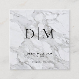 Minimalistische Realtor Square Business Card Quadratische Visitenkarte