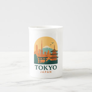 Minimalistische Reise Tokio Japan   Modern Prozellantasse