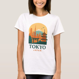 Minimalistische Reise Tokio Japan | Modern T-Shirt