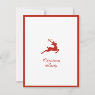 Minimalistische Rentier Weihnachtsfeier Party Einl Ankündigung