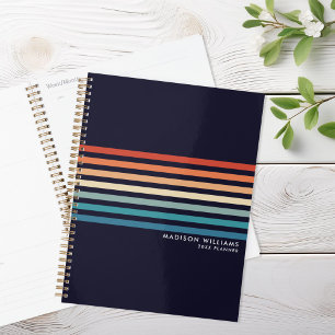 Minimalistische Retro-Streifen Planer