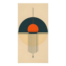 Minimalistische Retro-Wand