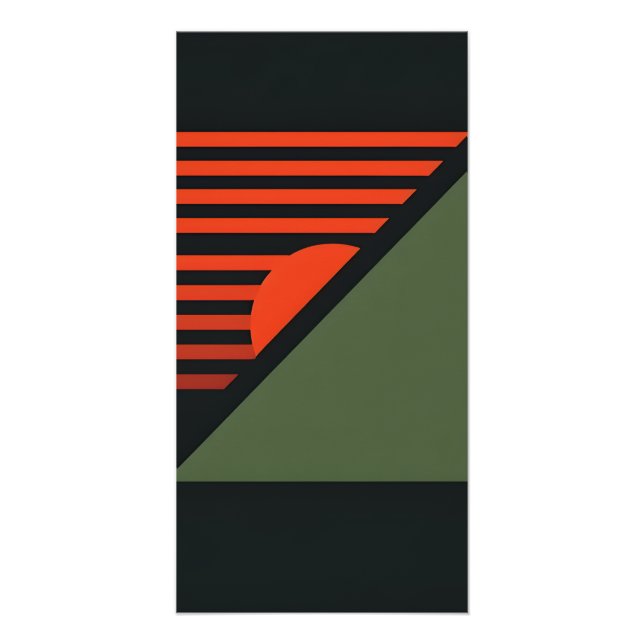 Minimalistische Retro-Wand Poster (Vorderseite)
