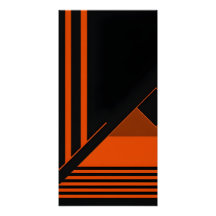 Minimalistische Retro-Wand