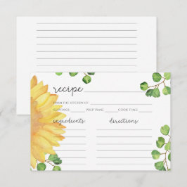 Minimalistische Rezeptur für Sonnenblumen
