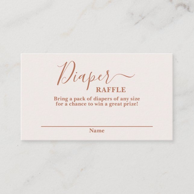 Minimalistische rosa Babydusche Windelwaschkarte Begleitkarte (Vorderseite)