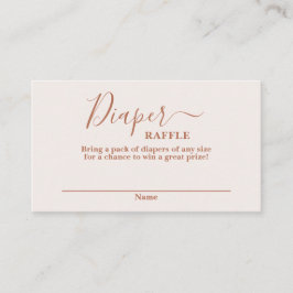 Minimalistische rosa Babydusche Windelwaschkarte Begleitkarte