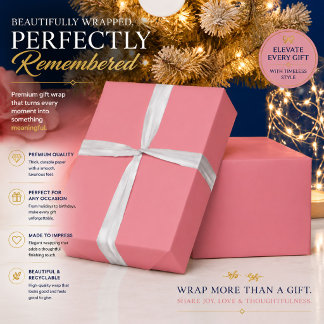 Minimalistische rosa Geschenkpapier