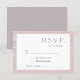 Minimalistische, rosa, graue Streifen uAwg Einladung