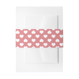 Minimalistische rosa Herzen Einladungsbanderole