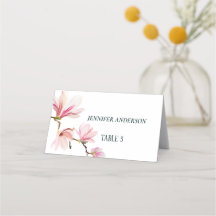 Minimalistische Rosa- und Weiße Magnolia-Blume Hoc