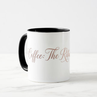 MINIMALISTISCHE ROSE-GOLD-COFFEE-RITUAL-ZITAT-ÄSTH TASSE