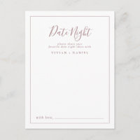 Minimalistische Rose Gold Date