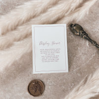 Minimalistische Rose Gold Display Duschekarte