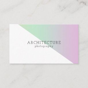 Minimalistische rot-weiße Architekturfotografie Visitenkarte