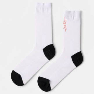 Minimalistische rote Spinnennetz-Socken | Einzigar Socken