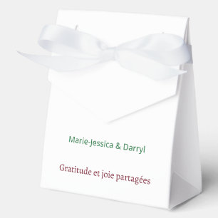 Minimalistische Royal Wedding Ballotin Geschenkschachtel