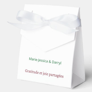 Minimalistische Royal Wedding Ballotin Geschenkschachtel