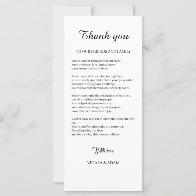 Minimalistische RSVP-Karte - elegante Einladung zu (Vorderseite)