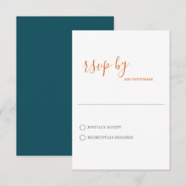 Minimalistische RSVP-Karte für den Klassischen Fal RSVP Karte