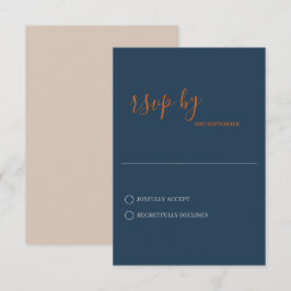 Minimalistische RSVP-Karte für den Klassischen Fal RSVP Karte