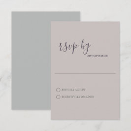 Minimalistische RSVP-Karte für den Klassischen Fal RSVP Karte