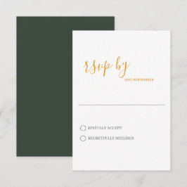 Minimalistische RSVP-Karte für den Klassischen Fal RSVP Karte