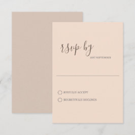 Minimalistische RSVP-Karte für den Klassischen Fal RSVP Karte