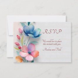 Minimalistische RSVP-Karte RSVP Karte