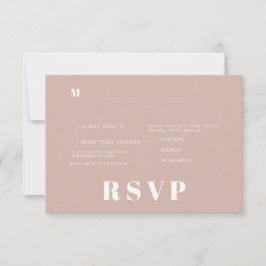 Minimalistische RSVP-Karten für Hochzeiten Einladung