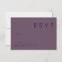 Minimalistische RSVP-Karten für Hochzeiten