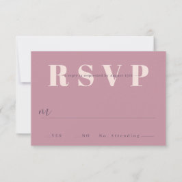 Minimalistische RSVP-Karten für Hochzeiten Einladung