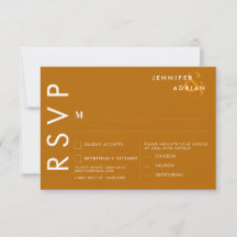 Minimalistische RSVP-Karten für Hochzeiten