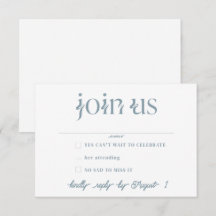 Minimalistische RSVP-Karten für Hochzeiten