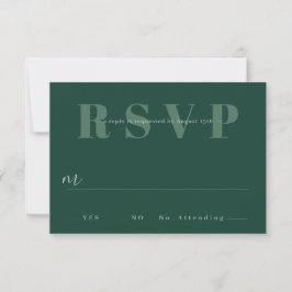 Minimalistische RSVP-Karten für Hochzeiten Einladung