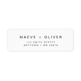 Minimalistische Rücksendeadresse - Modern