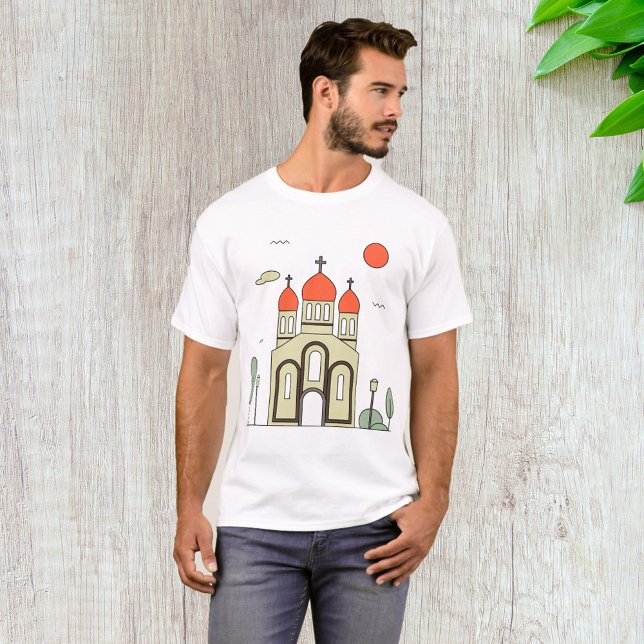 Minimalistische russisch-orthodoxe Kirche T-Shirt (Von Creator hochgeladen)