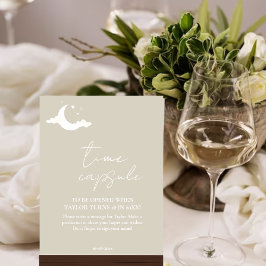 Minimalistische rustikale Babydusche Zeitschrift K Poster