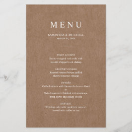 Minimalistische rustikale Hochzeitkarte