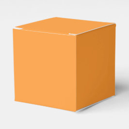 Minimalistische Safrangelbe schlichte Vollfarbe Mo Geschenkschachtel