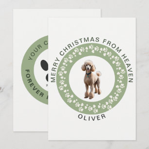 Minimalistische Salbeigrüne Gedenkfoto Weihnachten