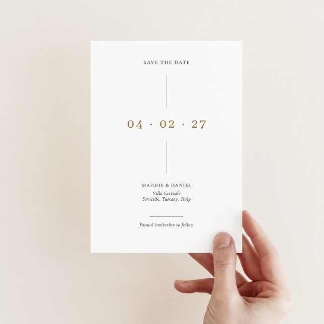 Minimalistische Save the Date Einladung (Von Creator hochgeladen)