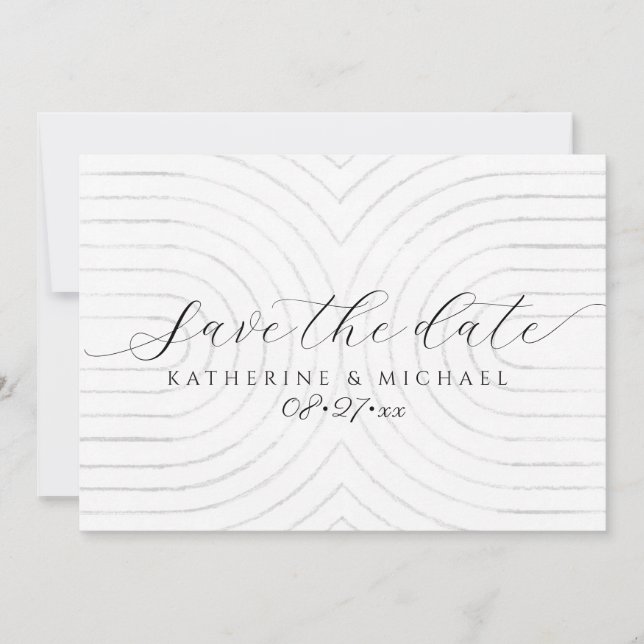 Minimalistische Save the Date Karte (Vorderseite)