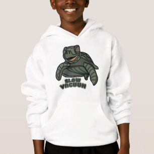 Minimalistische Schildkröte Ein langsames Vakuum i Hoodie
