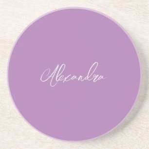 Minimalistische Schlichte Kalligrafie Eigenname La Getränkeuntersetzer