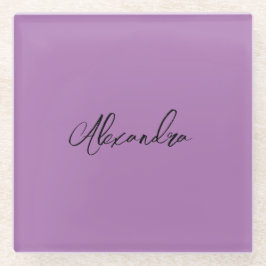 Minimalistische Schlichte Kalligrafie Eigenname La Glasuntersetzer