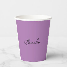 Minimalistische Schlichte Kalligrafie Eigenname La Pappbecher
