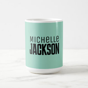 Minimalistische Schlichte Meldung Kaffeetasse